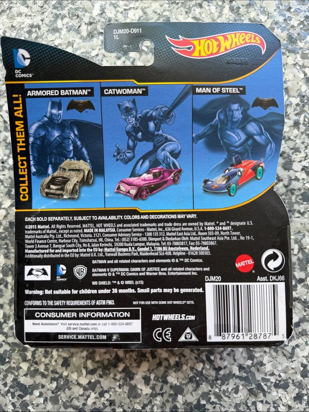 Hot Wheels Wonder Woman Red and Gold Die-Cast Car